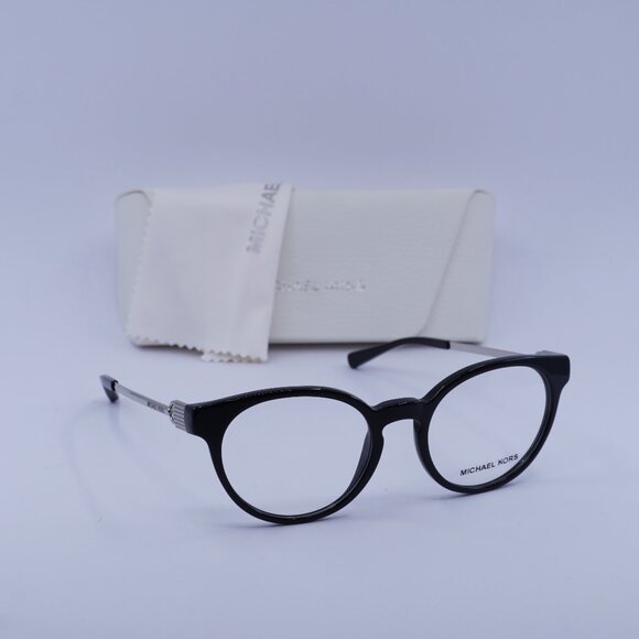 Michael Kors MK4048 3163 Kea Round Eyeglasses 51mm - Black/Silver - Picture 1 of 11